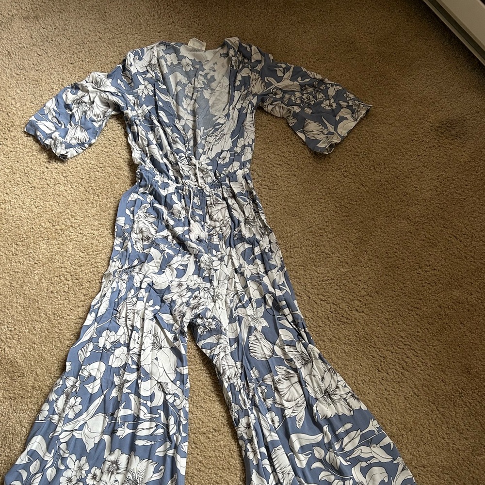 Floral Wide Leg Jumpsuit